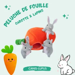 Peluche Carotte & Lapins