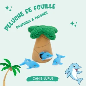 Peluche Dauphins & Palmier