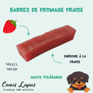 Grandes Barres de Fromage à la Fraise